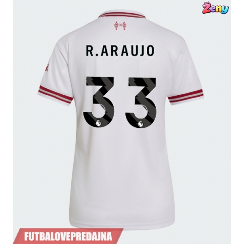 Lacne Ženy Futbalové dres Liverpool Ronald Araujo #33 2026-27 Krátky Rukáv - Preč